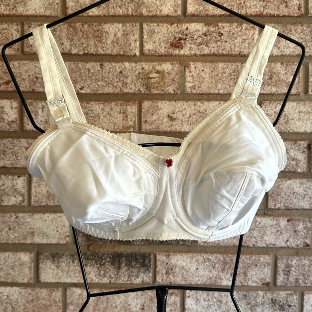 NOS Vintage Nursing Pin Up Bra 32 E Underwire Old-stock As IS Metal Hooks USA